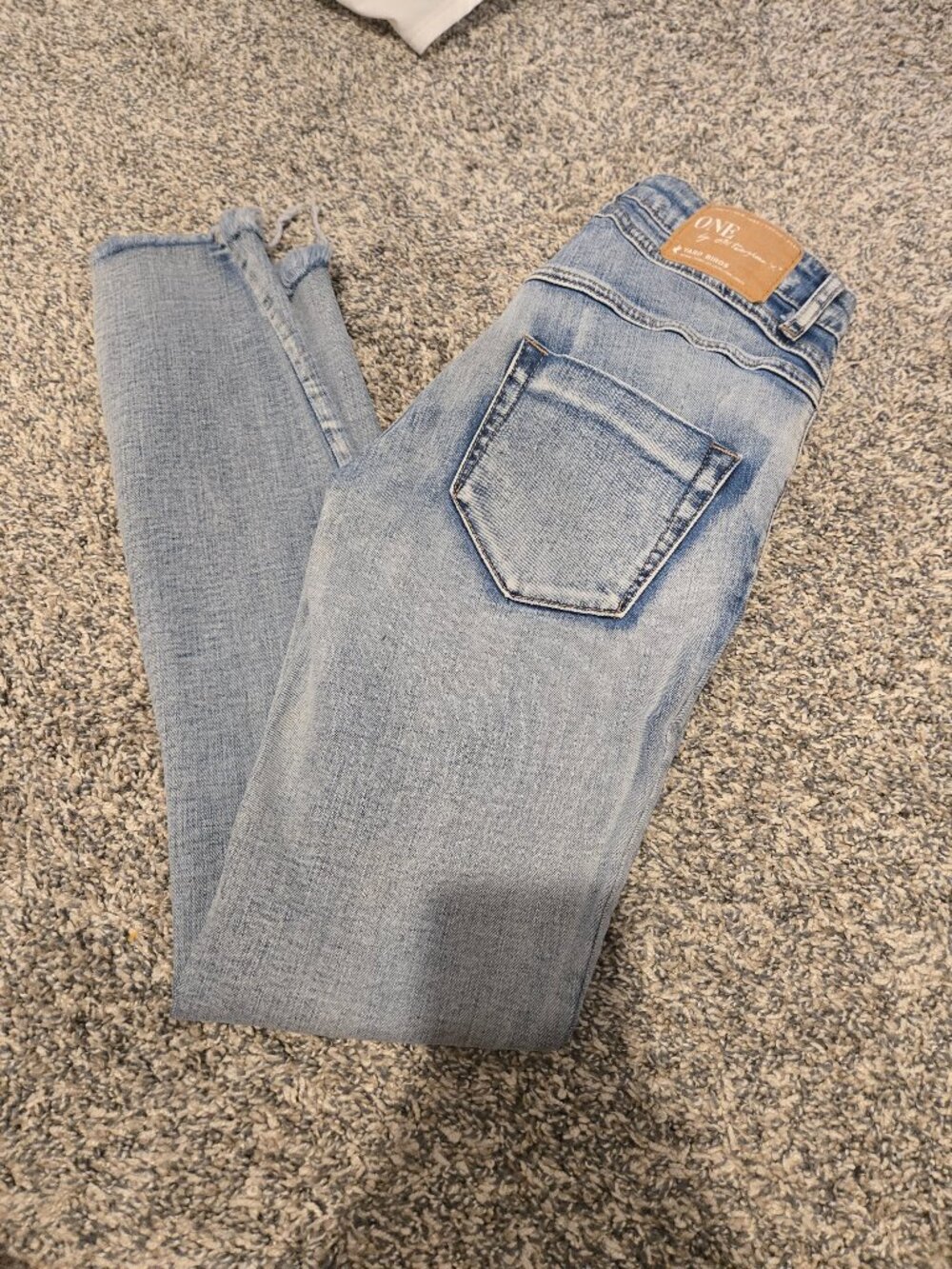 One Teaspoon Yard Birds Light Wash Distressed Skinny Jeans 27